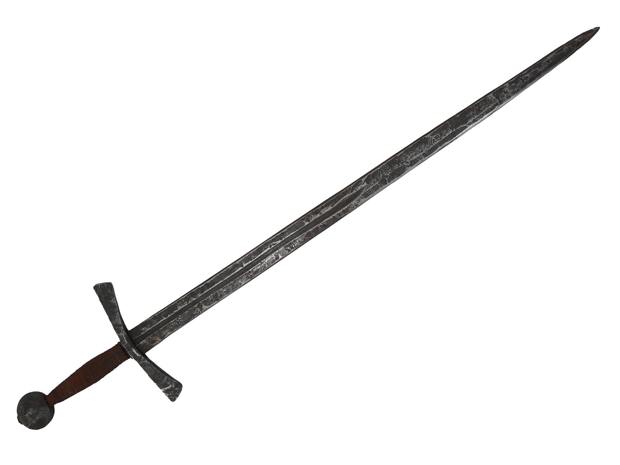 VINTAGE REPLICA OF AN IRON FORGED MEDIEVAL SWORD PIC-0